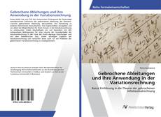 Copertina di Gebrochene Ableitungen und ihre Anwendung in der Variationsrechnung