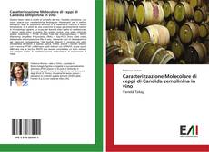 Capa do livro de Caratterizzazione Molecolare di ceppi di Candida zemplinina in vino 