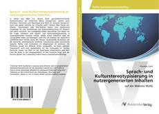 Copertina di Sprach- und Kulturstereotypisierung in nutzergenerierten Inhalten