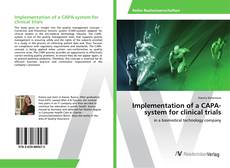 Copertina di Implementation of a CAPA-system for clinical trials