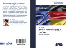 Copertina di Stosunki polsko-niemieckie w kontekście rozszerzenia UE w 2004 roku