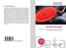 Yer Bird Records kitap kapağı