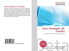 Bookcover of Saint- Christophe- de- Chaulieu