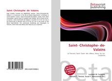 Bookcover of Saint- Christophe- de- Valains