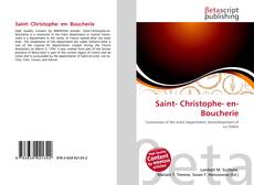Bookcover of Saint- Christophe- en- Boucherie