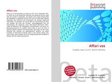 Bookcover of Affari vos