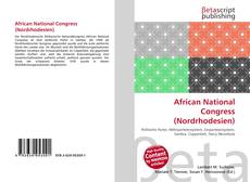 Buchcover von African National Congress (Nordrhodesien)