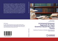 Capa do livro de A Universal Grammar Approach To Teach Grammar Based The X-bar Theory 