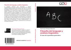 Capa do livro de Filosofía del lenguaje y análisis lingüístico 