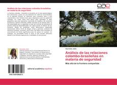 Capa do livro de Análisis de las relaciones colombo-brasileñas en materia de seguridad 