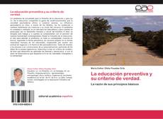 La educación preventiva y su criterio de verdad. kitap kapağı