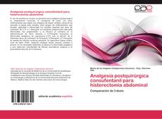 Capa do livro de Analgesia postquirúrgica consufentanil para histerectomía abdominal 