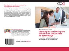 Copertina di Estrategia a la familia para prevenir las dificultades de aprendizaje
