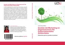 Capa do livro de Gestión del Marketing en Organizaciones No Gubernamentales Ambientales 