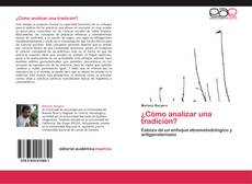 Portada del libro de ¿Cómo analizar una tradición?