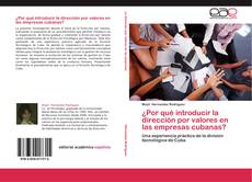 Portada del libro de ¿Por qué introducir la dirección por valores en las empresas cubanas?