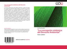 Portada del libro de "La concepción sistémica del Derecho Ambiental"