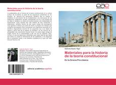 Bookcover of Materiales para la historia de la teoría constitucional