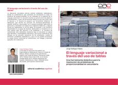 Portada del libro de El lenguaje variacional a través del uso de tablas