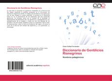 Capa do livro de Diccionario de Gentilicios Rionegrinos 