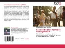 Bookcover of Las condiciones normales de exigibilidad