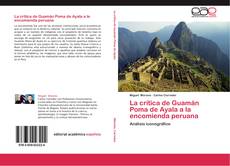 Portada del libro de La crítica de Guamán Poma de Ayala a la encomienda peruana