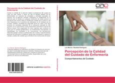 Portada del libro de Percepción de la Calidad del Cuidado de Enfermería