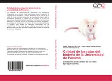 Portada del libro de Calidad de las ratas del bioterio de la Universidad de Panamá