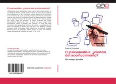 Portada del libro de El psicoanálisis, ¿ciencia del acontecimiento?