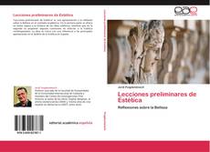 Portada del libro de Lecciones preliminares de Estética