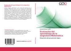 Bookcover of Evaluación del aprendizaje de la asignatura Matemática