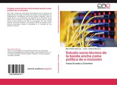 Capa do livro de Estudio socio-técnico de la banda ancha como política de e-inclusión 
