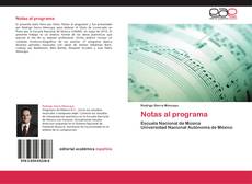 Portada del libro de Notas al programa