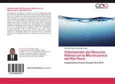 Capa do livro de Valorización del Recurso Hídrico en la Microcuenca del Río Paria 