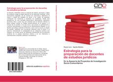 Buchcover von Estrategia para la preparación de docentes de estudios jurídicos