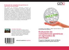 Bookcover of Evaluación de competencias genéricas en egresados de psicología