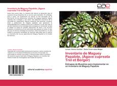 Buchcover von Inventario de Maguey Papalote, (Agave cupreata Trel et Berger)