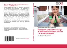 Bookcover of Relación entre onicofagia y manifestaciones clínicas de TTM en niños