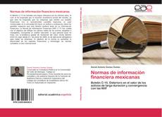 Couverture de Normas de información financiera mexicanas