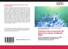Buchcover von Factores de conversión de fluencia a dosis mediante RNA