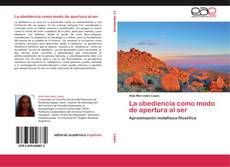 Capa do livro de La obediencia como modo de apertura al ser 