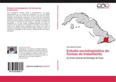 Buchcover von Estudio sociolingüístico de formas de tratamiento
