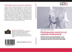 Portada del libro de Participación social en un espacio multiactoral