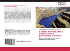 Buchcover von Labores mineras para la explotación de yacimientos lateríticos
