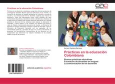 Prácticas en la educación Colombiana kitap kapağı