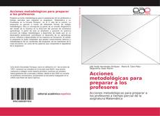 Capa do livro de Acciones metodológicas para preparar a los profesores 