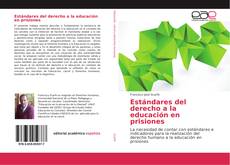 Capa do livro de Estándares del derecho a la educación en prisiones 