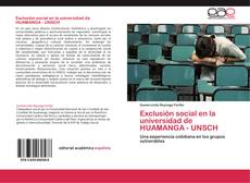 Buchcover von Exclusión social en la universidad de HUAMANGA - UNSCH