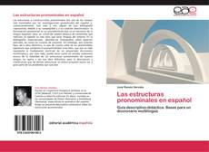 Las estructuras pronominales en español kitap kapağı