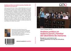 Bookcover of Análisis jurídico en materia penal y familiar del abandono de menores